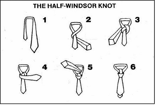 half windsor knot
